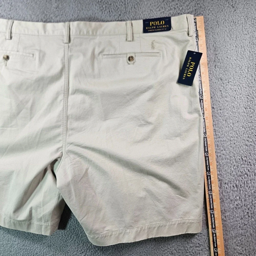NWT Polo Ralph Lauren Chino Shorts Mens 50B Flat Front Classic Fit 10